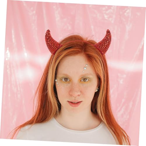 EPIGEIST Glitzernde Teufelshörner Haarreif mit Funkelnden Strasssteinen Halloween Kostüm Haarband Rote Kuhhörner Haarreifen Einfache Anwendung für Party Cosplay und Karneval EPIGEIST Glitzernde Teufelshörner Haarreif mit Funkelnden Strasssteinen Halloween Kostüm Haarband Rote Kuhhörner Haarreifen Einfache Anwendung für Party Cosplay und Karneval von EPIGEIST