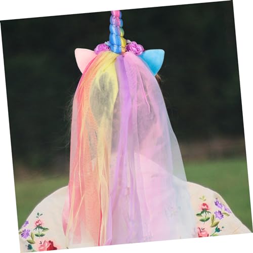 EPIGEIST Haarreif mit Einhorn Design Schleier Haarschmuck für Mädchen Rutschfester Kopfschmuck für Party Geburtstag Karneval und Cosplay Süßes Accessoire EPIGEIST Haarreif mit Einhorn Design Schleier Haarschmuck für Mädchen Rutschfester Kopfschmuck für Party Geburtstag Karneval und Cosplay Süßes Accessoire von EPIGEIST