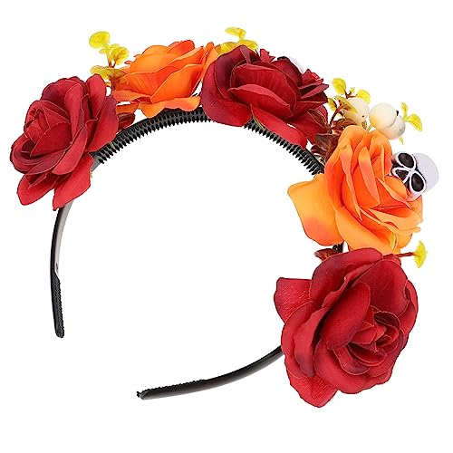 EPIGEIST Halloween Haarreif mit und Rosenmotiv Dekoratives Party Haaraccessoire Leichtes Stirnband für Damen für Halloween Kostüm Cosplay und Karneval Orangefarbenes Design EPIGEIST Halloween Haarreif mit und Rosenmotiv Dekoratives Party Haaraccessoire Leichtes Stirnband für Damen für Halloween Kostüm Cosplay und Karneval Orangefarbenes Design von EPIGEIST