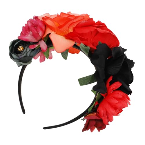 EPIGEIST Halloween Haarschmuck Rosen Haarreif Leichtes Bequemes Stirnband für Damen Party Kostüm Foto Requisiten Blumenkranz in Schwarz Rot Orange EPIGEIST Halloween Haarschmuck Rosen Haarreif Leichtes Bequemes Stirnband für Damen Party Kostüm Foto Requisiten Blumenkranz in Schwarz Rot Orange von EPIGEIST