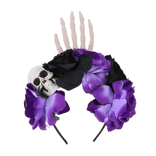 EPIGEIST Halloween Haarschmuck Stirnband mit Realistischer Rosen und Schädelverzierung Langlebig Leicht und Komfortabel für Party Cosplay und Festtagsdekoration EPIGEIST Halloween Haarschmuck Stirnband mit Realistischer Rosen und Schädelverzierung Langlebig Leicht und Komfortabel für Party Cosplay und Festtagsdekoration von EPIGEIST