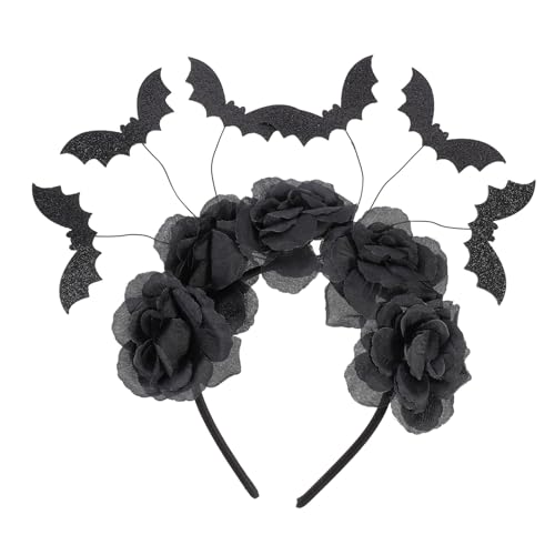 EPIGEIST Halloween Schwarzes Rosen Spinnen Haarband Leichtes Bequemes Kopfschmuck für Kostüm Party Cosplay Einheitsgröße Passend für Halloween Fest und Verkleidung von EPIGEIST
