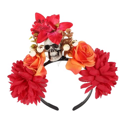 EPIGEIST Halloween Stirnband mit Künstlichen Blumen und Totenkopf Leichter Party haarschmuck für Damen Einzigartiges Cosplay accessoire zum Tag der Toten und Halloween feiern Komfortabel EPIGEIST Halloween Stirnband mit Künstlichen Blumen und Totenkopf Leichter Party haarschmuck für Damen Einzigartiges Cosplay accessoire zum Tag der Toten und Halloween feiern Komfortabel von EPIGEIST