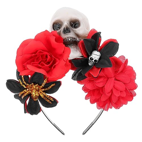 EPIGEIST Halloween Stirnband mit Künstlichen Rosen und Gruseligem Schädel Leichtes Langlebiges Haarschmuck Accessoire für Damen und Geeignet für Halloween Cosplay und Party Dekoration EPIGEIST Halloween Stirnband mit Künstlichen Rosen und Gruseligem Schädel Leichtes Langlebiges Haarschmuck Accessoire für Damen und Geeignet für Halloween Cosplay und Party Dekoration von EPIGEIST