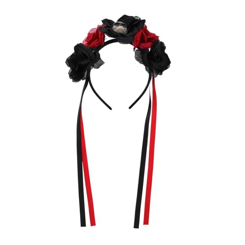 EPIGEIST Halloween Tag der Toten Haarreif mit Roten Rosen Einzigartiger Party Kopfschmuck für Damen Geeignet für Halloween Karneval Cosplay und Festliche Anlässe Auffälliges Festival EPIGEIST Halloween Tag der Toten Haarreif mit Roten Rosen Einzigartiger Party Kopfschmuck für Damen Geeignet für Halloween Karneval Cosplay und Festliche Anlässe Auffälliges Festival von EPIGEIST