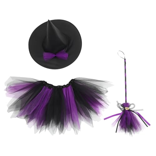 EPIGEIST Hexenkostüm Halloween Teiliges Set mit Tüllrock Besen und Hut Bequeme Verkleidung für Mädchen Karneval Rollenspiel und Mottoparty Langlebig und Festlich EPIGEIST Hexenkostüm Halloween Teiliges Set mit Tüllrock Besen und Hut Bequeme Verkleidung für Mädchen Karneval Rollenspiel und Mottoparty Langlebig und Festlich von EPIGEIST
