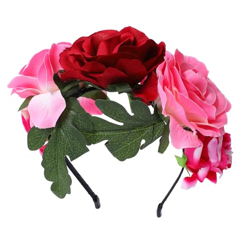EPIGEIST Hochwertiger Rosenblüten Haarreif für Halloween Cosplay Party Braut Haarschmuck Eleganter Blumenkranz Kopfschmuck für Hochzeit Fest Feier EPIGEIST Hochwertiger Rosenblüten Haarreif für Halloween Cosplay Party Braut Haarschmuck Eleganter Blumenkranz Kopfschmuck für Hochzeit Fest Feier von EPIGEIST
