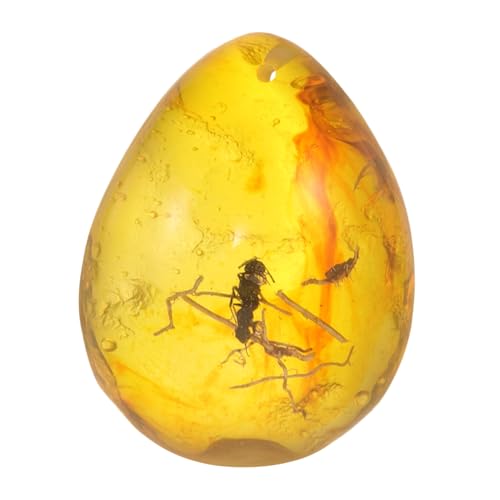 EPIGEIST Insekten Bernstein Anhänger aus Sicherem Harz Einzigartiges DIY Schmuckstück und Dekoratives Sammlerstück Kompakt und Langlebig für Wohn und Schreibtischdekoration von EPIGEIST