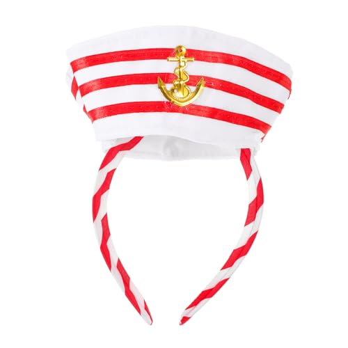 EPIGEIST Matrosenmütze Stirnband für Damen Nautische Kapitänsmütze Haarband für Kostümpartys Halloween Cosplay Kreative Form Einzigartiges Design EPIGEIST Matrosenmütze Stirnband für Damen Nautische Kapitänsmütze Haarband für Kostümpartys Halloween Cosplay Kreative Form Einzigartiges Design von EPIGEIST