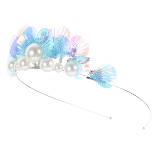 EPIGEIST Meerjungfrau Tiara Haarreif mit Funkelnden Strasssteinen Metallkrone für Mädchen Prinzessinnen Krone Robustes Haar Schmuckaccessoire für Geburtstag und Party von EPIGEIST