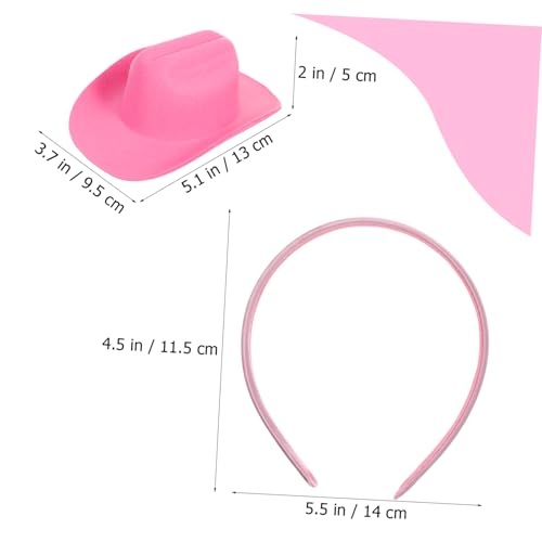 EPIGEIST Mini Cowgirl Hut Haarband aus Strapazierfähigem Stoff Vielseitiges Party Karnevals accessoire für Damen Modisches Faschingskostüm Haarreif Geschenk für Kostümfans von EPIGEIST