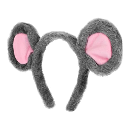EPIGEIST Niedliches Mäuseohren Haarreif Plüsch Tierkostüm Accessoire Leichtes Cosplay Stirnband für Damen Karneval Halloween Weihnachtsfeier von EPIGEIST