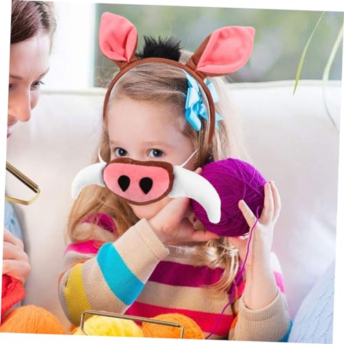 EPIGEIST Niedliches Schwein Kostüm mit Kopfband Nase und Rock Weiches Tierkostüm Zubehör für Halloween Karneval Party und Cosplay EPIGEIST Niedliches Schwein Kostüm mit Kopfband Nase und Rock Weiches Tierkostüm Zubehör für Halloween Karneval Party und Cosplay von EPIGEIST