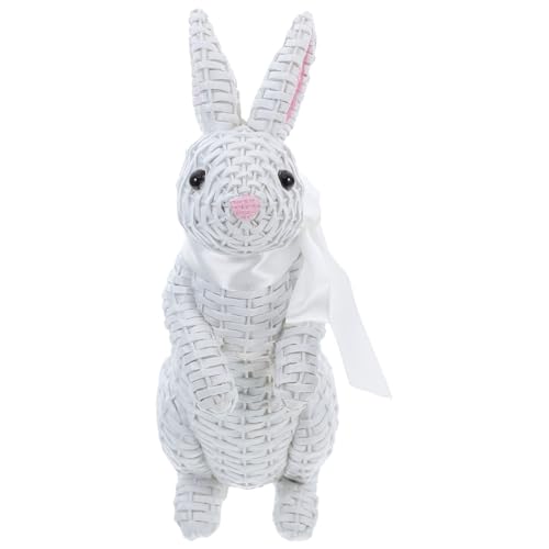 EPIGEIST Osterdeko Kaninchenfigur im Europäischen Gartenstil Resinstatue mit Rattan und Schleifen Dekoration für Kinderzimmer Wohnzimmer und Frühlingsdekoration Langlebig EPIGEIST Osterdeko Kaninchenfigur im Europäischen Gartenstil Resinstatue mit Rattan und Schleifen Dekoration für Kinderzimmer Wohnzimmer und Frühlingsdekoration Langlebig von EPIGEIST