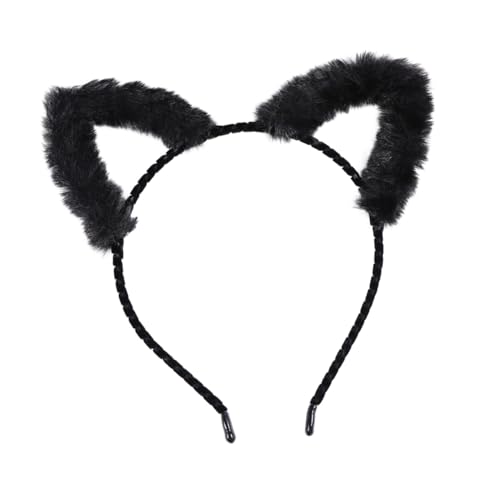 EPIGEIST Plüsch Katzenohren Haarreif Schwarz Weich Dekoratives Stirnband Für Damen Und Flexibel Für Kostümfest Cosplay Party Accessoire EPIGEIST Plüsch Katzenohren Haarreif Schwarz Weich Dekoratives Stirnband Für Damen Und Flexibel Für Kostümfest Cosplay Party Accessoire von EPIGEIST