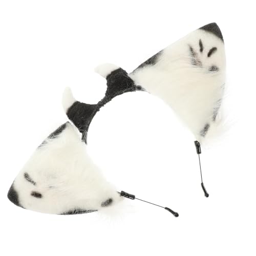 EPIGEIST Plüsch Kuhohren Haarreif Damen Chic Haarschmuck für Party Cosplay Karneval Geburtstagsfeier Weich Bequem Rutschfest Schwarze Weiße Tierohren Stirnband für Alltag und EPIGEIST Plüsch Kuhohren Haarreif Damen Chic Haarschmuck für Party Cosplay Karneval Geburtstagsfeier Weich Bequem Rutschfest Schwarze Weiße Tierohren Stirnband für Alltag und von EPIGEIST