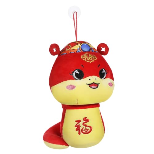 EPIGEIST Plüsch Schlange Stofftier Chinesisches Zodiac Souvenir Kuscheltier Maskottchen Robust Flauschig Neujahrsdeko Glücksbringer Ausgezeichnete Verarbeitung Attraktives Design von EPIGEIST
