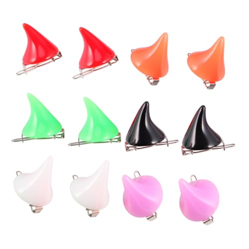 EPIGEIST Teiliges Halloween Teufelshörner Haarclip Bunte Kostüm Accessoires aus Langlebigem Geruchlos Kreative Kopfschmuck Hörner für Damen Karneval Party von EPIGEIST