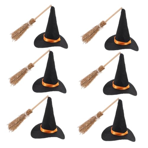 EPIGEIST Teiliges Mini Hexenhut und Besenset aus Filz Handgefertigt Halloween Deko für Zuhause Büro Schule Platzsparend Kreative DIY Bastelaccessoires Festliche Tischdeko EPIGEIST Teiliges Mini Hexenhut und Besenset aus Filz Handgefertigt Halloween Deko für Zuhause Büro Schule Platzsparend Kreative DIY Bastelaccessoires Festliche Tischdeko von EPIGEIST