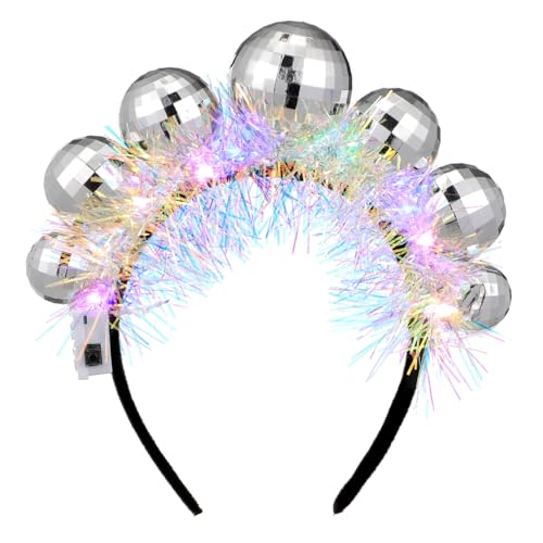 EPIGEIST Weihnachtliches Disco Stirnband mit Bunten Plastik Disco Kugeln Elastisch und Verstellbar Komfortables Party Accessoire für Damen und Mädchen für Weihnachtsfeiern Geburtstage und EPIGEIST Weihnachtliches Disco Stirnband mit Bunten Plastik Disco Kugeln Elastisch und Verstellbar Komfortables Party Accessoire für Damen und Mädchen für Weihnachtsfeiern Geburtstage und von EPIGEIST