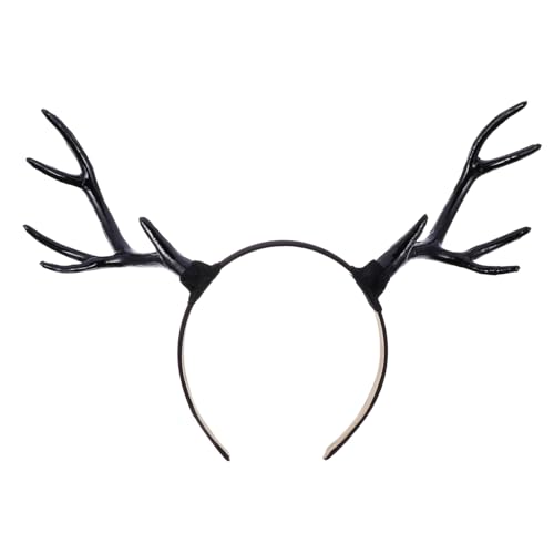 EPIGEIST Weihnachtliches Rentier Geweih Stirnband Party Haarreif Schwarz Festliche Kopfbedeckung für Karneval Kostüm und Weihnachtsfeiern Dekoratives Accessoire für Damen und Mädchen EPIGEIST Weihnachtliches Rentier Geweih Stirnband Party Haarreif Schwarz Festliche Kopfbedeckung für Karneval Kostüm und Weihnachtsfeiern Dekoratives Accessoire für Damen und Mädchen von EPIGEIST
