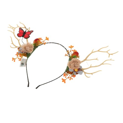 EPIGEIST Weihnachtsgeweih Haarreif Leichtes Xmas Party Haarband mit Leuchtenden Beeren und Ästen Festliches Reh Kostüm Accessoire für Erwachsene und Dekoratives Kopfschmuck EPIGEIST Weihnachtsgeweih Haarreif Leichtes Xmas Party Haarband mit Leuchtenden Beeren und Ästen Festliches Reh Kostüm Accessoire für Erwachsene und Dekoratives Kopfschmuck von EPIGEIST