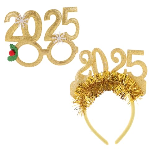 EPIGEIST Year Headpiece Gold Stirnband und Brille Silvester Partyfoto Requisite Kopfbedeckung Erwachsene Langlebig und Modisch EPIGEIST Year Headpiece Gold Stirnband und Brille Silvester Partyfoto Requisite Kopfbedeckung Erwachsene Langlebig und Modisch von EPIGEIST