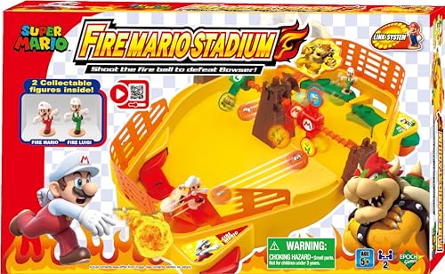 EPOCH Games 7416 Super Mario™ Fire Mario Stadium - Party Spiel Actionspiel Geschicklichkeitsspiel, Bunt von EPOCH Games