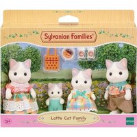 Sylvanian Families 5738 - Latte Cat Family, Milchkatzen Familie, Spielset von Epoch Traumwiesen