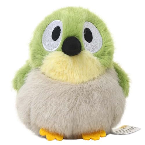 EPRHAY 11cm Ultra Weicher Grüner Vogel Plüschtier Flauschiges Stofftier Niedliche Großäugige Vogel Puppe Kuscheliger Umarmbarer Begleiter Wohnkissen von EPRHAY