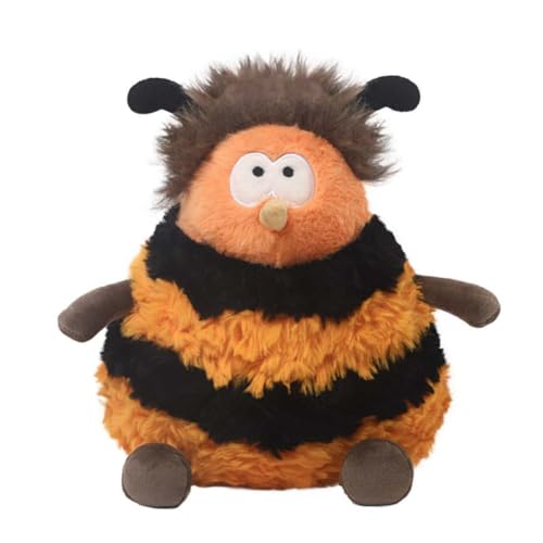 EPRHAY 19.5cm Niedliche Biene Plüschtier Super Weiches Kuscheltier Cartoon Bienen Stofftier Plüschbiene Spielzeug Wohnkissen Kinderkissen Geschenk Für Kinder von EPRHAY