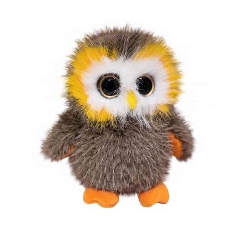 EPRHAY 20cm Ultra Weicher Realistischer Eule Plüschtier Flauschiges Stofftier Niedlich Süße Eule Puppe Kuscheliger Umarmbarer Begleiter Kissen von EPRHAY