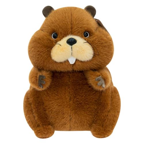 EPRHAY 22cm Ultra Weicher Molliges Murmeltier Plüschtier Stofftier Niedliches Flauschiges Murmeltier Puppe Liebenswerter Kuscheliger Begleiter Für Kinder und Erwachsene Wohnkunde Geschenk von EPRHAY