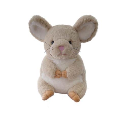 EPRHAY 22cm Weiches Niedliches Beige Maus Plüschtier Flauschiges Stofftier Cartoon Niedliche Maus Puppe Kuschelbegleiter Kissen Für Kinder und Sammler EPRHAY 22cm Weiches Niedliches Beige Maus Plüschtier Flauschiges Stofftier Cartoon Niedliche Maus Puppe Kuschelbegleiter Kissen Für Kinder und Sammler von EPRHAY
