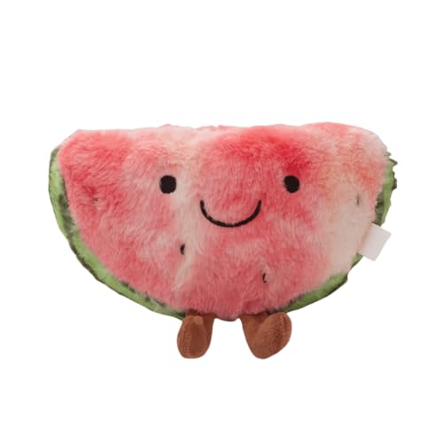 EPRHAY 23cm Niedliche Cartoon Wassermelone Plüschtier Kuschelig Weiches Spielzeug Frucht Wassermelone Stofftier Fülltier Spielzeug Deko Geschenk von EPRHAY