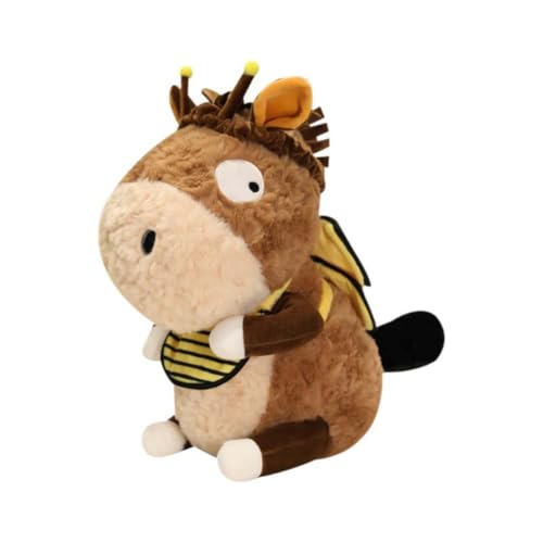 EPRHAY 23cm Ultra Weicher Kuscheliger Esel Im Bienenkostüm Plüschtier Stofftier Niedlicher Flauschiger Esel Puppe Kuschelig Für Kinder und Erwachsene Wohnkunde Geschenk von EPRHAY