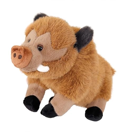 EPRHAY 25cm Cartoon Wildschwein Plüschtier Kuschelig Weiches Spielzeug Kreatives Wildschwein Stofftier Fülltier Spielzeug Plüschkissen Einzigartiges Dekoratives Geschenk von EPRHAY