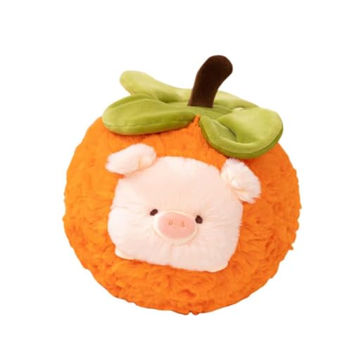 EPRHAY 25cm Niedliche Cartoon Kaki Schwein Plüschtier Kuschelig Weiches Spielzeug Schweinchen Puppe Stofftier Fülltier Spielzeug Wohnzimmer Deko Kissen von EPRHAY