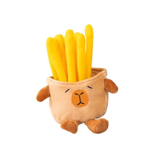EPRHAY 25cm Ultraweiches Capybara Pommes Plüschtier Niedliches Stofftier Capybara Puppe Fantasievolles Design Kuscheliger Komfort Spaßiges Neuheits Plüschtier von EPRHAY