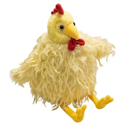 EPRHAY 28cm Niedliches Gelbes Huhn Plüschtier Kuschelig Weiches Spielzeug Kreatives Gelbes Huhn Stofftier Fülltier Spielzeug Kissen Aufmerksames Geschenk Dekorative Plüschpuppe von EPRHAY