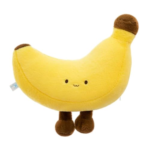 EPRHAY 28cm Süße Banane Plüschtier Extra Weiches Kuscheltier Lustiges Frucht Design Stofftier Schmusetier Kinder Geschenk Zimmerdekoration Niedliches Plüschspielzeug von EPRHAY