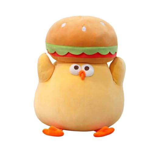 EPRHAY 30cm Cartoon Burger Huhn Plüschtier Weiches Spielzeug Charmantes Lustiges Huhn Stofftier Für Kinder Wohnaccessoires Kissen EPRHAY 30cm Cartoon Burger Huhn Plüschtier Weiches Spielzeug Charmantes Lustiges Huhn Stofftier Für Kinder Wohnaccessoires Kissen von EPRHAY