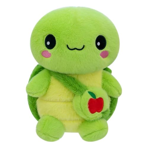 EPRHAY 30cm Cartoon Schildkröten Rucksack Plüschtier Große Augen Schildkröte Apfel Umhängetasche Weiches Spielzeug Stofftier Für Kinder Wohnaccessoires Kissen von EPRHAY