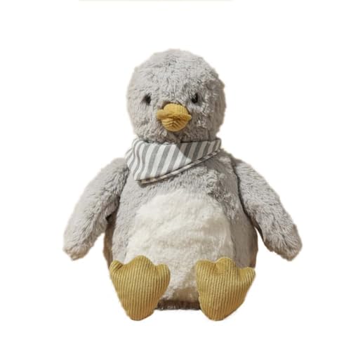 EPRHAY 30cm Graue Niedliche Ente Mit Schal Plüschtier Weiches Spielzeug Enten Puppe Stofftier Für Kinder Wohnaccessoires Kissen Zu Feiertagen Geschenk von EPRHAY