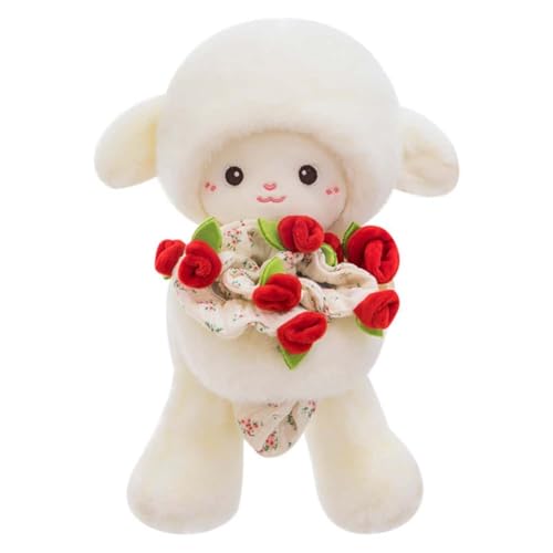 EPRHAY 30cm Rosa Kleines Schaf Plüschtier Kuschelig Weiches Spielzeug Niedliches Lämmchen Stofftier Fülltier Spielzeug Deko Geschenk Für Kinder von EPRHAY