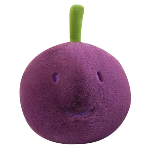 EPRHAY 30cm Super Weiche Cartoon Traube Plüschtier Flauschiges Stofftier Lila Traube Puppe Kuscheliger Umarmbarer Begleiter Für Kinder und Erwachsene Kissen von EPRHAY
