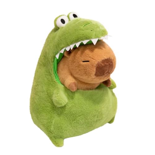 EPRHAY 30cm Superweicher Niedlicher Capybara Im Krokodilkostüm Plüschtier Süßes Flauschiges Stofftier Capybara Puppe Liebenswerter Kuschelbegleiter Geschenk von EPRHAY