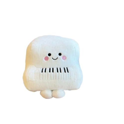EPRHAY Kreatives Niedliches Musik Plüschtier Kuschelweiches Spielzeug Klavier Plüschkissen Stofftier Für Kinder Kissen Spielzeug Geschenk (30cm) von EPRHAY