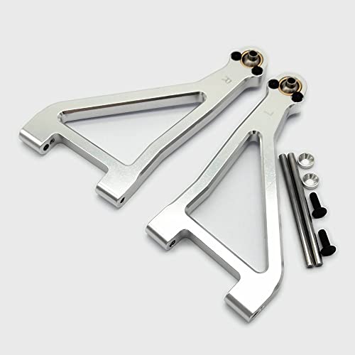 2X CNC Aluminum Suspension Upper Arms L&R Silver for UDR 1/7 Unlimited Desert Racer 8531 Traxxass von EPTNNASO