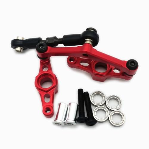 EPTNNASO Aluminium Lenkung Baugruppe mit Lager und Links Spurstange Rot für Tamiya TT02 EPTNNASO Aluminium Lenkung Baugruppe mit Lager und Links Spurstange Rot für Tamiya TT02 von EPTNNASO